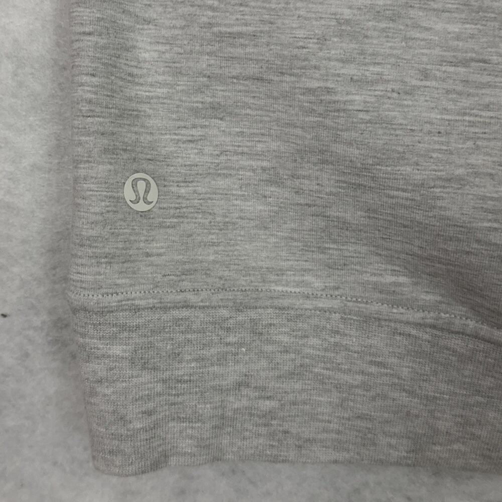 Lululemon City Sweat Pullover Hoodie Mens Large Heather Light Gray - Picture 2 of 8